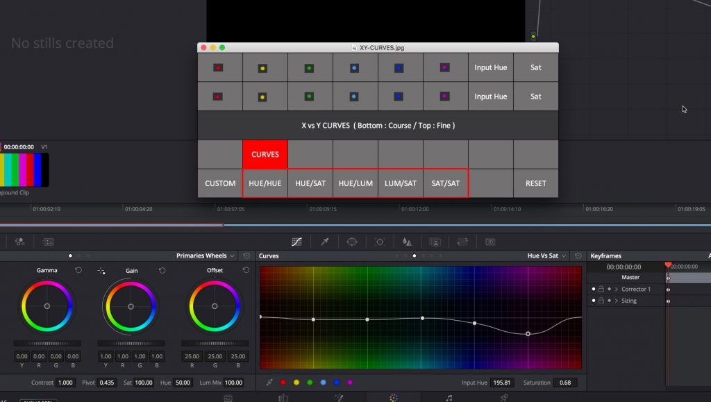 HUD feature of Beatstep DaVinci Resolve Edition Control panel